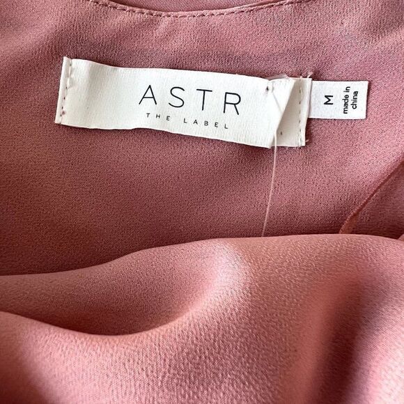 ASTR THE LABEL Cowl Slip Midi Dress Color Blush Size M - Picture 6 of 7